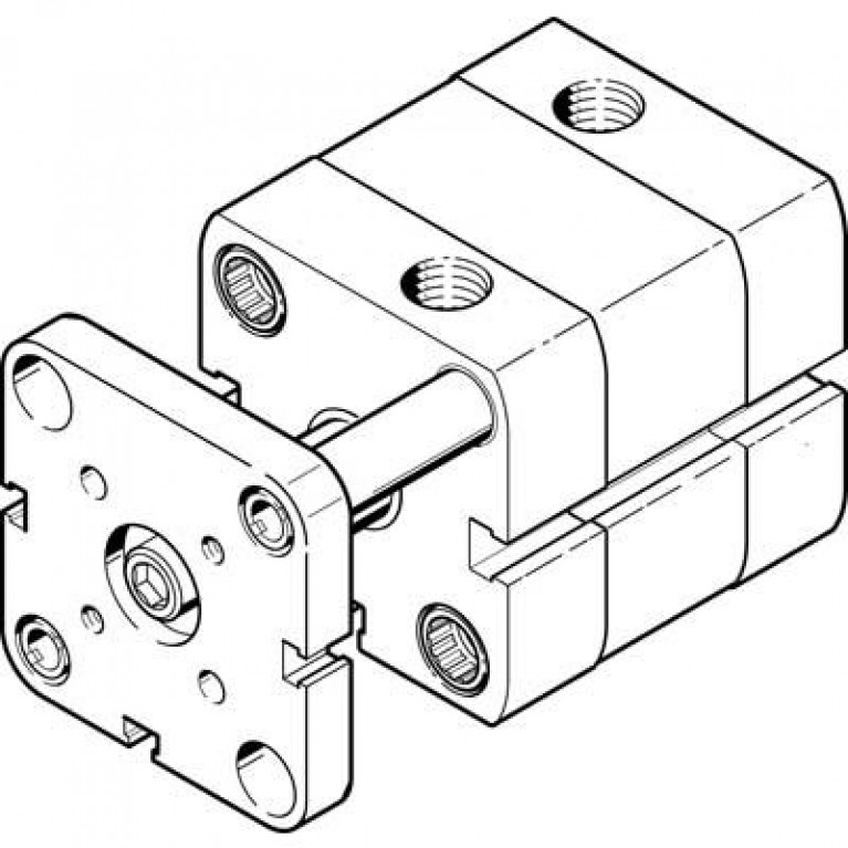 ADNGF-1/2-1/4-P-A Цилиндр FESTO COMPACT