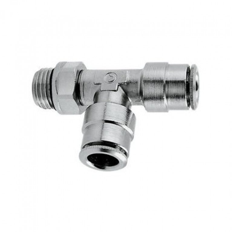 C6430 04-04 Тройник Camozzi — ответвление, наружная резьба NPT 1/4 дюйма x PTC 1/4 дюйма x PTC 1/4 дюйма