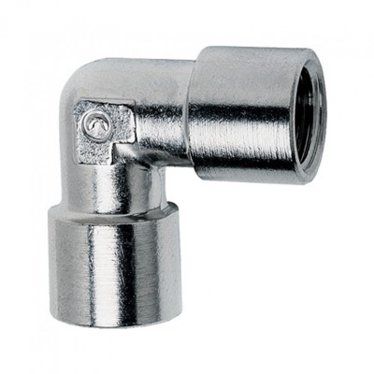 6523 06-04 Колено Camozzi — внутренняя резьба — поворотное, 1/4 дюйма NPT с наружной резьбой x 3/8 дюйма PTC