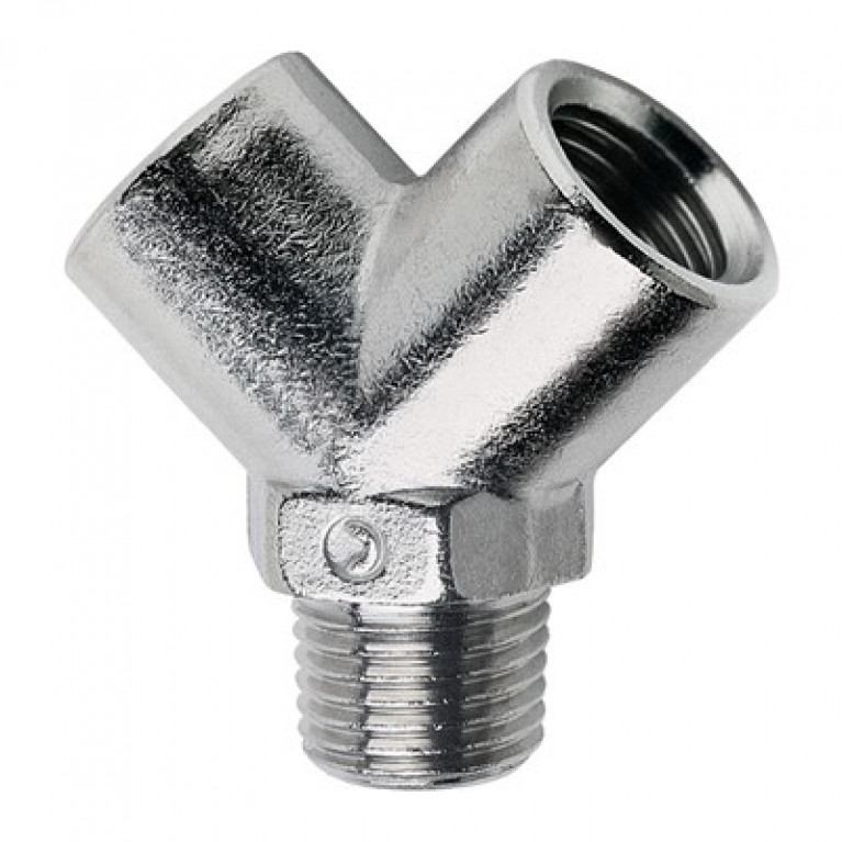 C6450 53-02 Camozzi Y — поворотный механизм — наружная резьба, наружная резьба NPT 1/8 дюйма x 5/32 дюйма PTC x 5/32 дюйма PTC