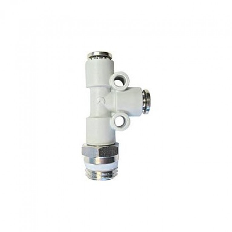 7540 06-00 Тройник Camozzi — соединительный, 3/8 дюйма PTC x 3/8 дюйма PTC x 3/8 дюйма PTC
