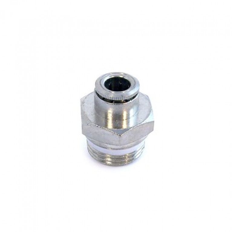 P6510 06-02 Camozzi, прямой, наружная резьба, 1/8 дюйма NPT, наружная резьба x 3/8 дюйма PTC