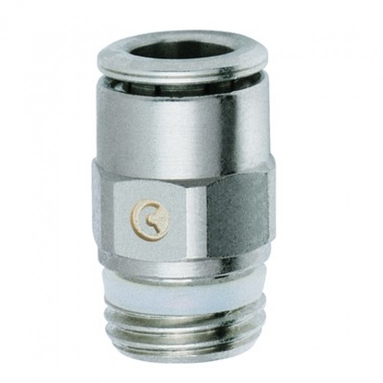 S6510 5-1/4 Camozzi, прямой, наружная резьба, 1/4 дюйма BSPP (G) наружная резьба x 5 мм PTC