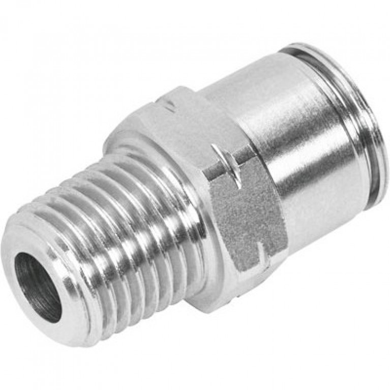 CRQS-1/2-1/2-U Festo, прямой, наружная резьба, 1/2 дюйма NPT, наружная резьба x 1/2 дюйма PTC