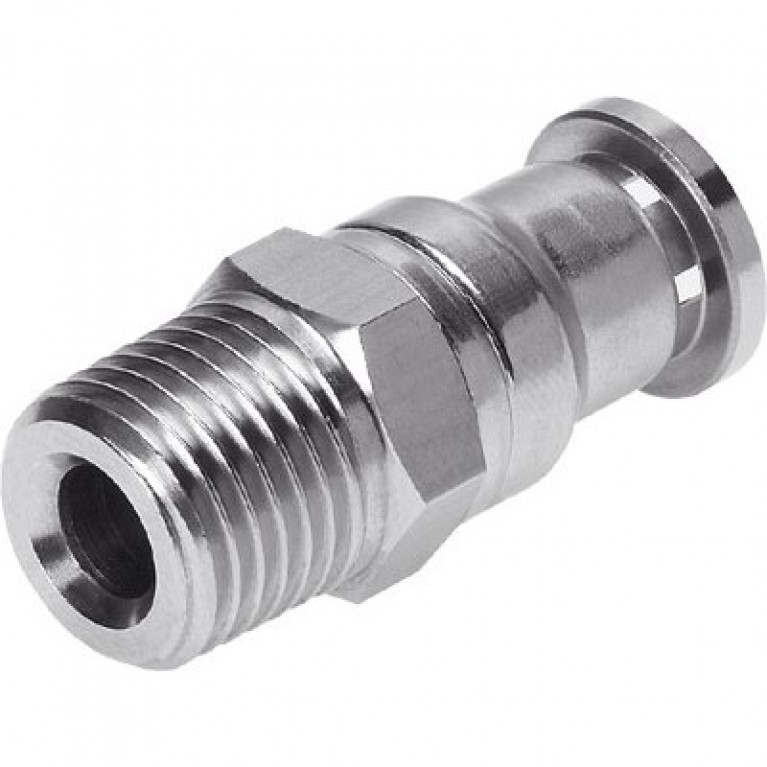 CRQS-3/8-12 Festo, прямой разъем, 3/8 дюйма BSPT (правый) с наружной резьбой x 12 мм PTC