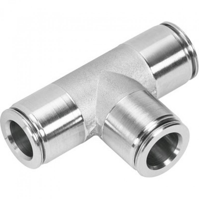 CRQST-1/2T-U Тройник Festo — штуцер, 1/2 дюйма PTC x 1/2 дюйма PTC x 1/2 дюйма PTC