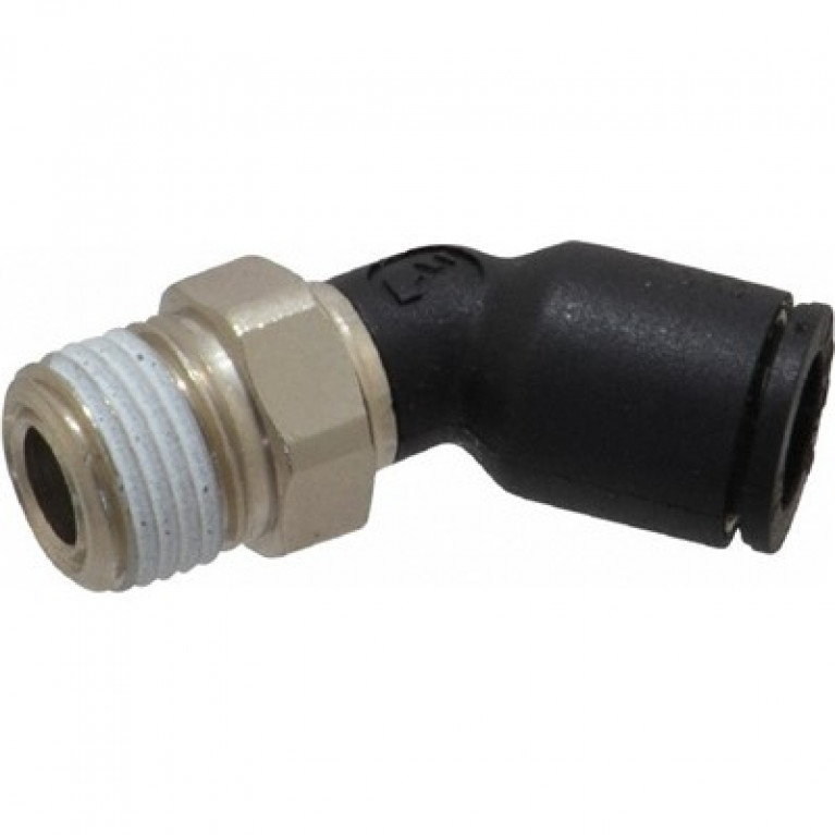 3113 60 14 Колено Legris 45° с наружной резьбой-3/8ODX1/4NPT