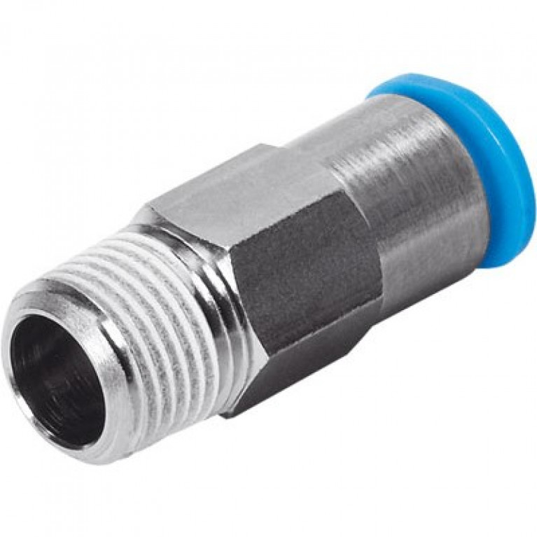 QSK-1/2-1/2-U Festo, прямой — наружная резьба, 1/2 дюйма NPT наружная резьба x 1/2 дюйма PTC