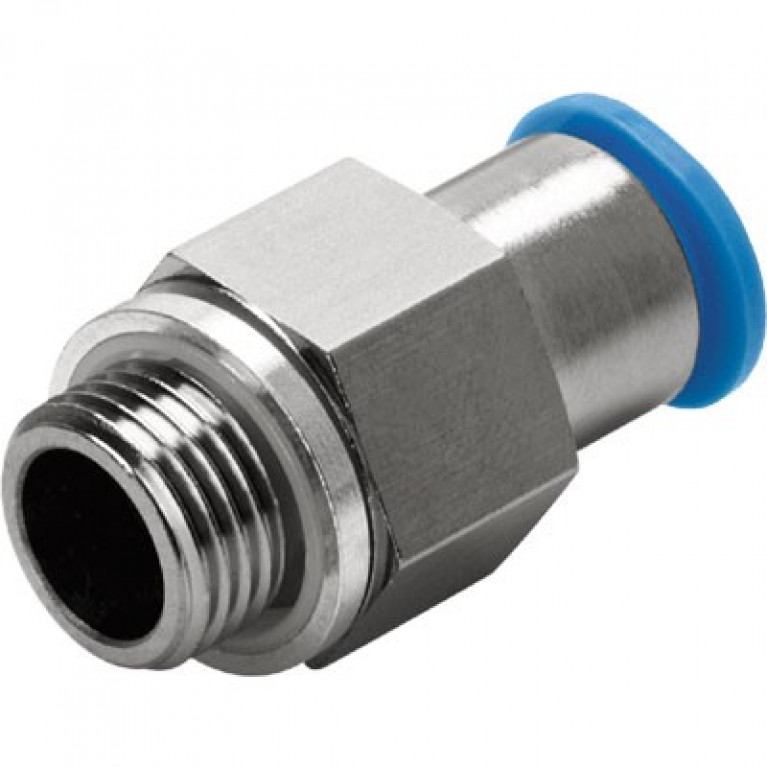 QSK-G3/8-10 Festo, прямой — наружная резьба, 3/8 дюйма BSPP (G) наружная резьба x 10 мм PTC