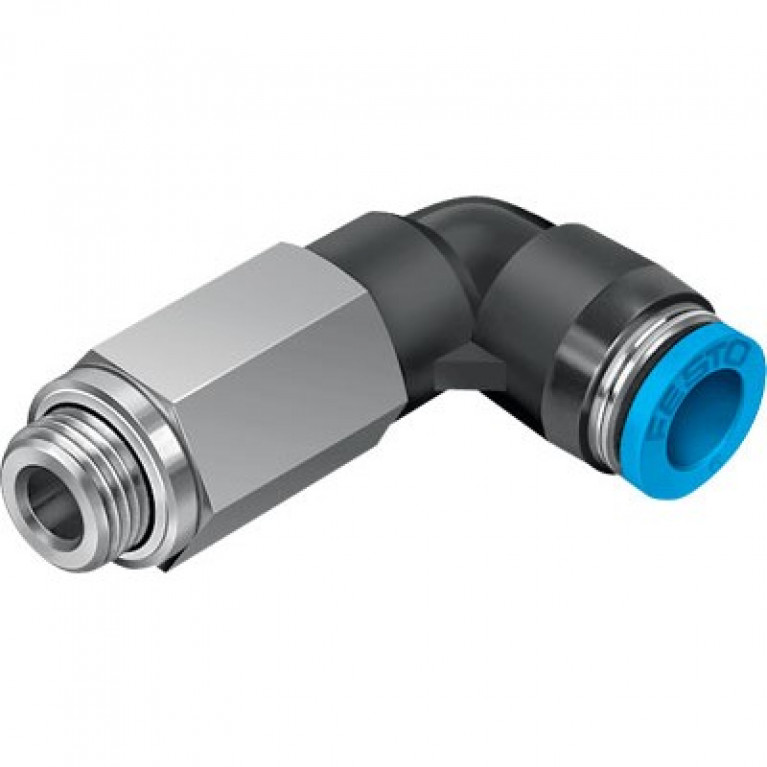 QSLL-G1/8-8-100 Колено Festo — длинное, 1/8 дюйма BSPP (G) с наружной резьбой x 8 мм PTC