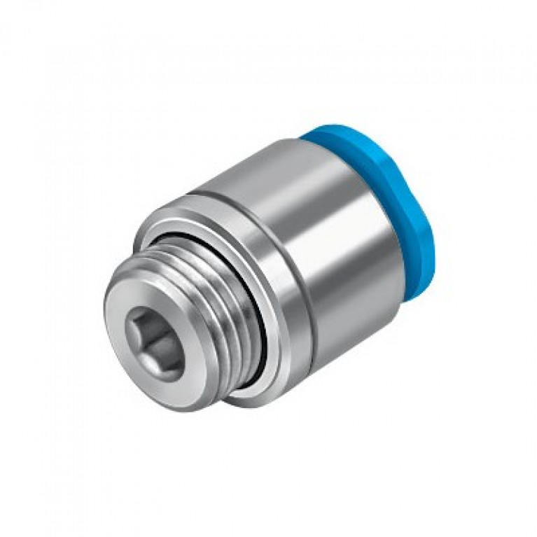 QSM-G1/8-6-I Festo, прямой, вилка, 1/8 дюйма BSPP (G) вилка x 6 мм PTC