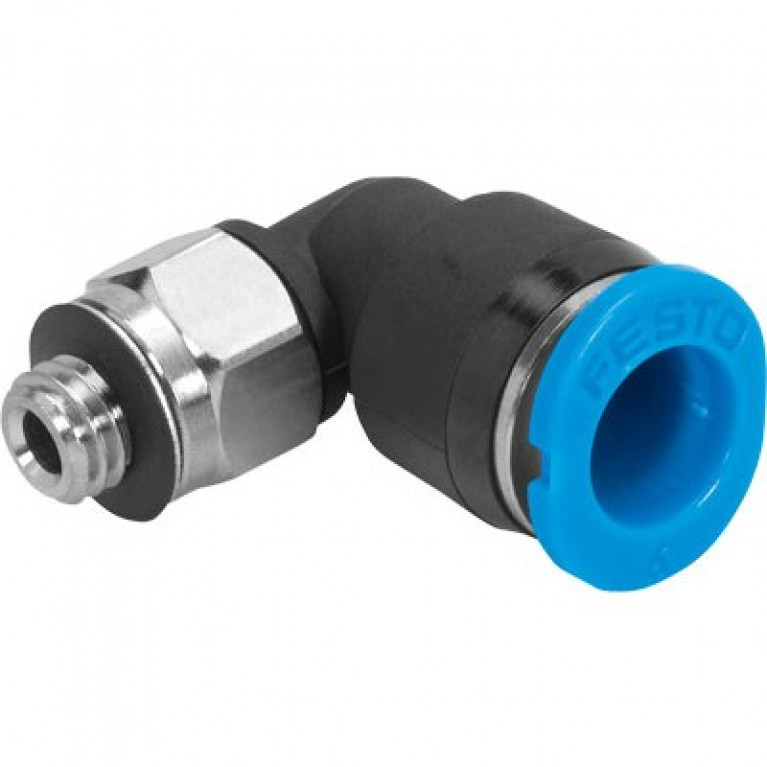 QSML-M7-4-100 Колено Festo — с наружной резьбой — поворотное, M7 (M) с наружной резьбой x 4 мм PTC