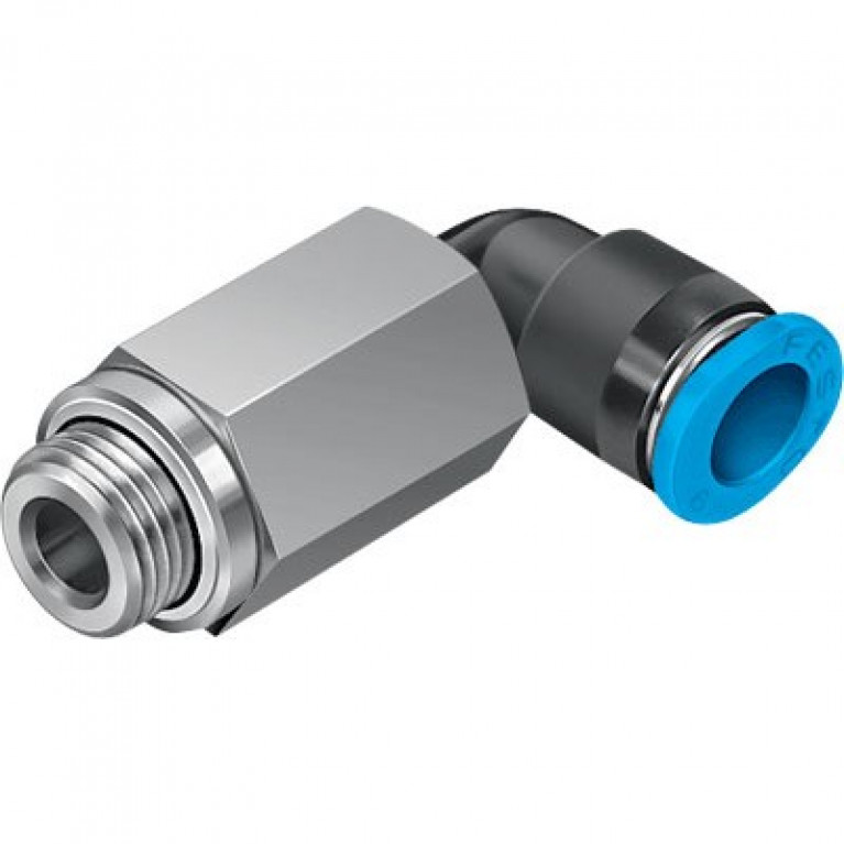 QSMLL-G1/8-4 Колено Festo — длинное, 1/8 дюйма BSPP (G) с наружной резьбой x 4 мм PTC