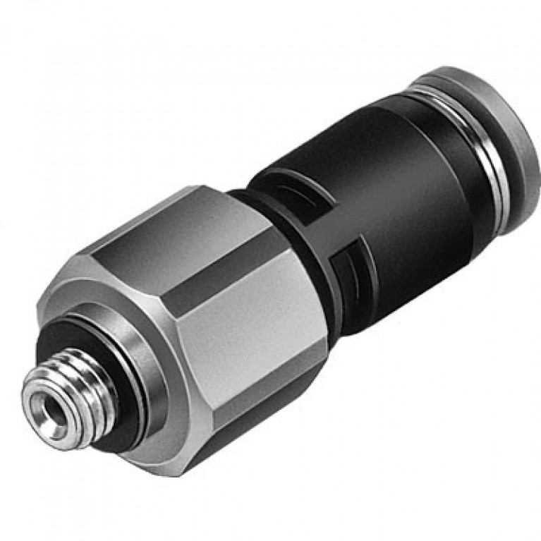 QSR-1/8-1/4-U Колено Festo — поворотное, 1/8 дюйма NPT с наружной резьбой x 1/4 дюйма PTC