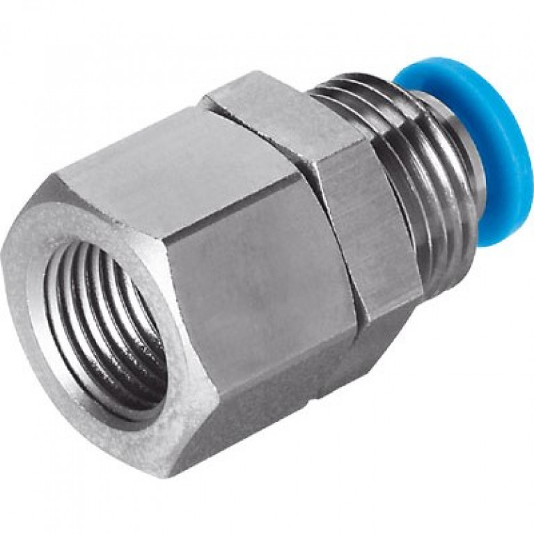 QSSF-1/2-16-B Переборочная головка Festo с внутренней резьбой, внутренняя резьба BSPT 1/2 дюйма (правая) x 16 мм PTC