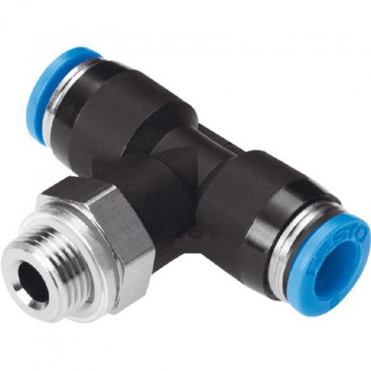 QST-G3/8-10-20 Тройник Festo — ответвление, 3/8 дюйма BSPP (G), наружная резьба x 10 мм PTC x 10 мм PTC