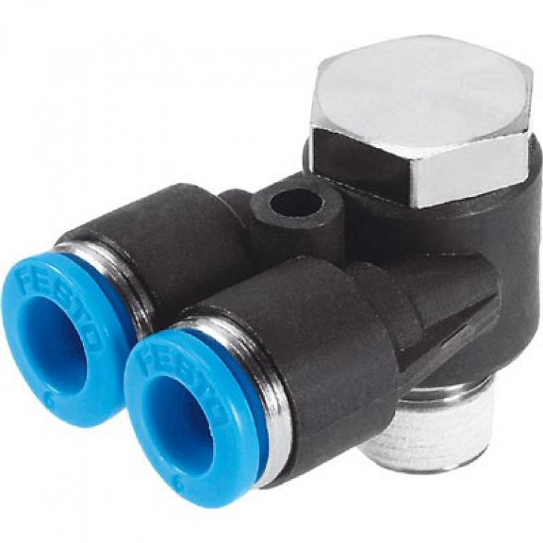 QSYLV-1/2-1/2-U Festo Y — поворотный — наружная резьба, наружная резьба 1/2 дюйма NPT x 1/2 дюйма PTC x 1/2 дюйма PTC