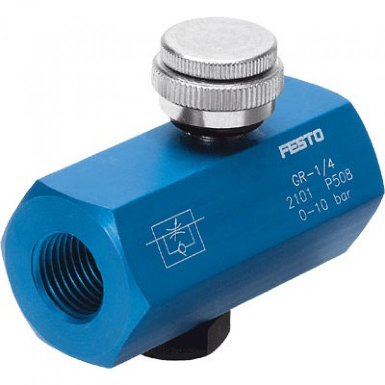GR-1/4 Festo 1-сторонний регулятор