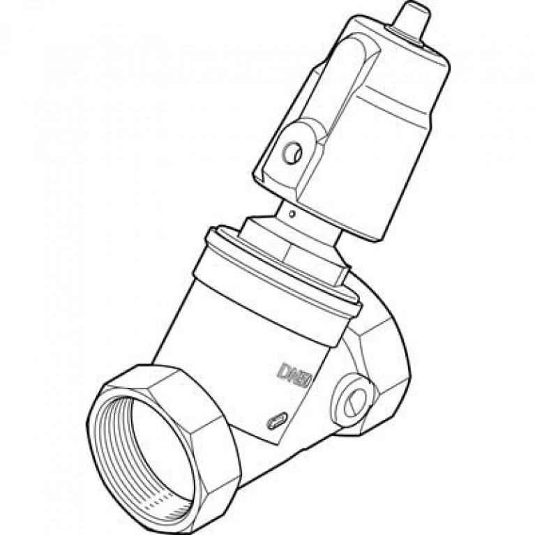 VZXF-L-M22C-M-A-N2-430-H3B1-50-4 Клапан Festo с угловым седлом из красной латуни 2NPT