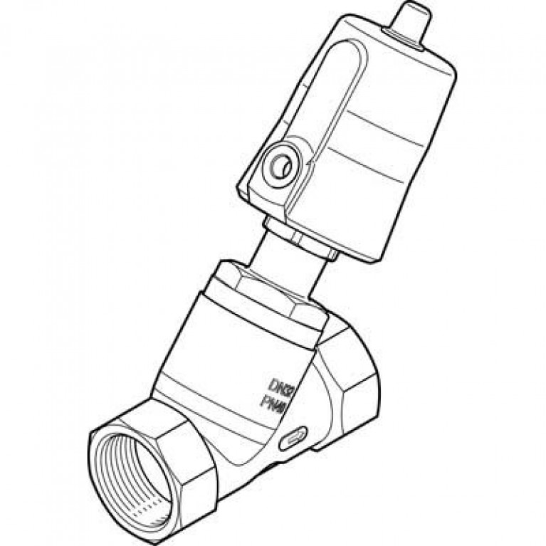VZXF-L-M22C-M-B-G114-310-M1-V4V4T-50-7 Угловой седельный клапан Festo из нержавеющей стали 1-1/4BSPP (G)