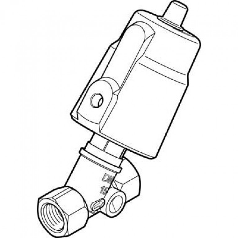 VZXF-L-M22C-M-B-G12-120-H3B1-50-16 Угловой седельный клапан Festo из красной латуни 1/2BSPP (G)