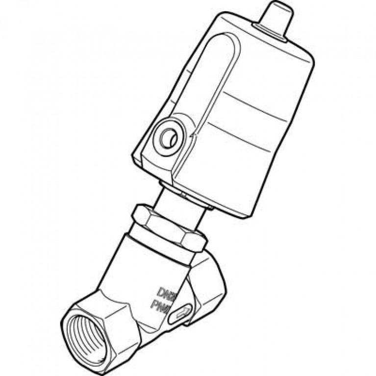 VZXF-L-M22C-M-B-G34-180-M1-V4V4T-50-20 Угловой седельный клапан Festo из нержавеющей стали 3/4BSPP (G)