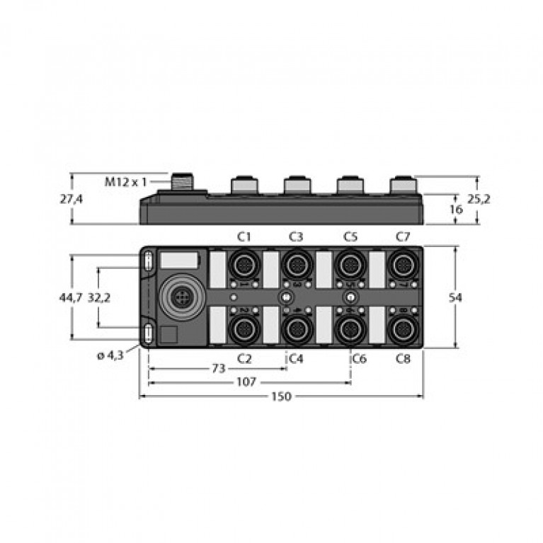 Концентратор ввода-вывода Turck TBIL-M1-16DIP