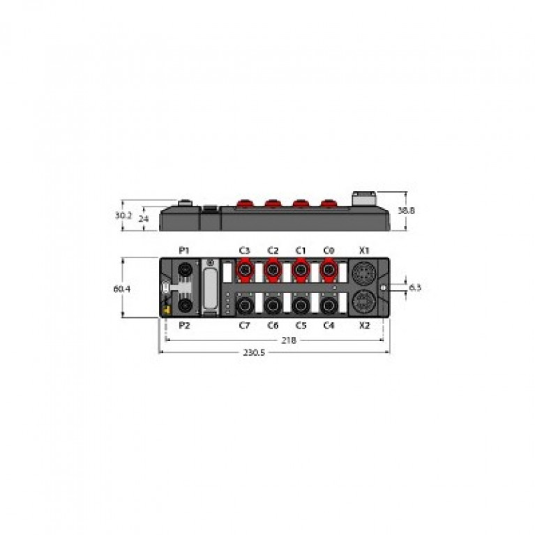 TBIP-L5-FDIO1-2IOL Модуль безопасного ввода-вывода Turck