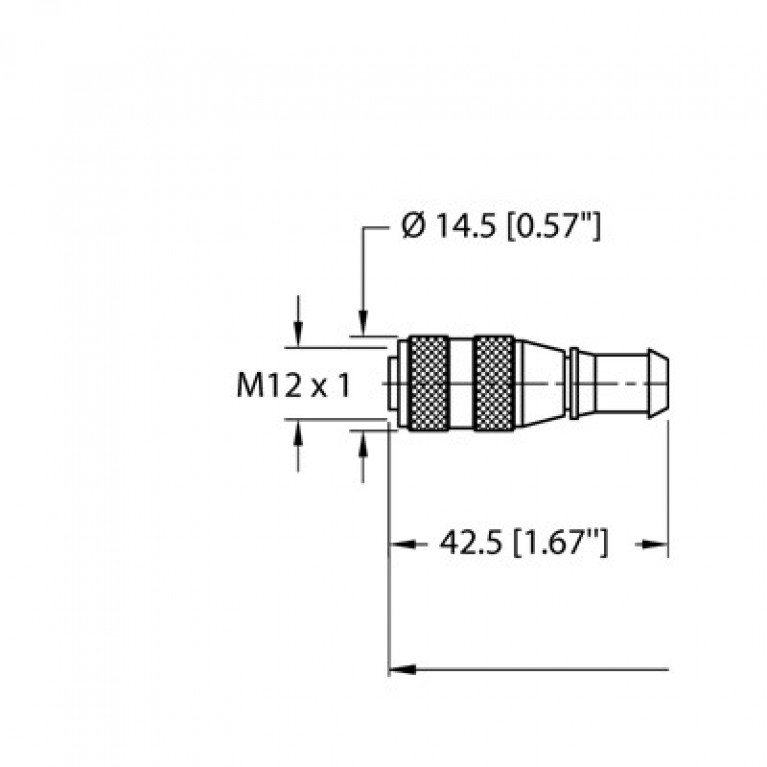 RK 4.4T-15 TURCK 4-КОНТАКТНЫЙ КОМПЛЕКТ М12, ГНЕЗДО, 15М
