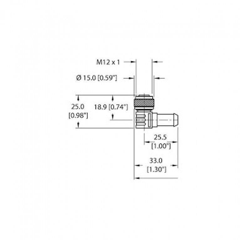 Turck WK 4.5T-3 — 5-проводной кабель Turck M12 eurofast — 3M