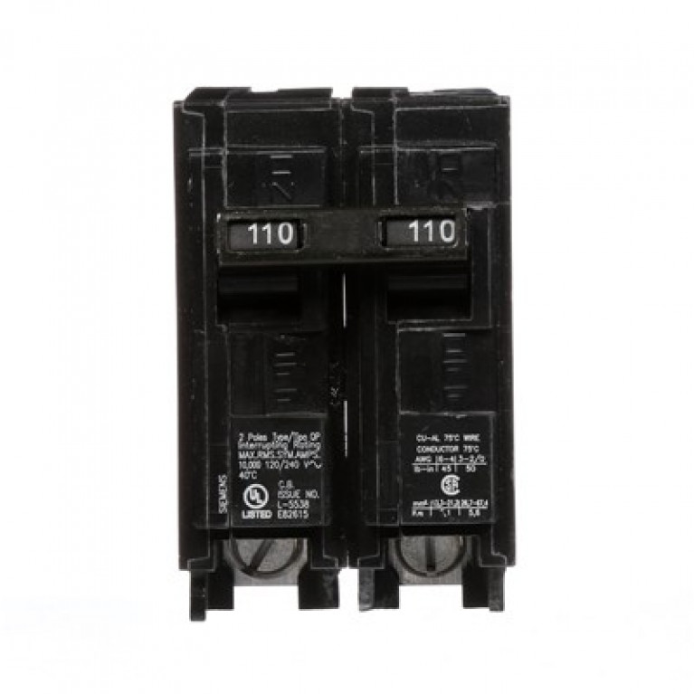 Siemens Q2110 - ВЫКЛЮЧАТЕЛЬ Siemens 110A 2P 120/240V 10KA QP