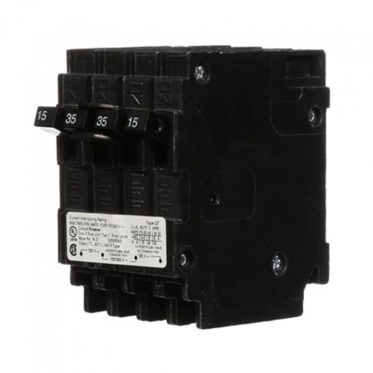 Siemens Q21535CT - Siemens BRKR (2)15А 1П/(1)35А 2П 10К QT