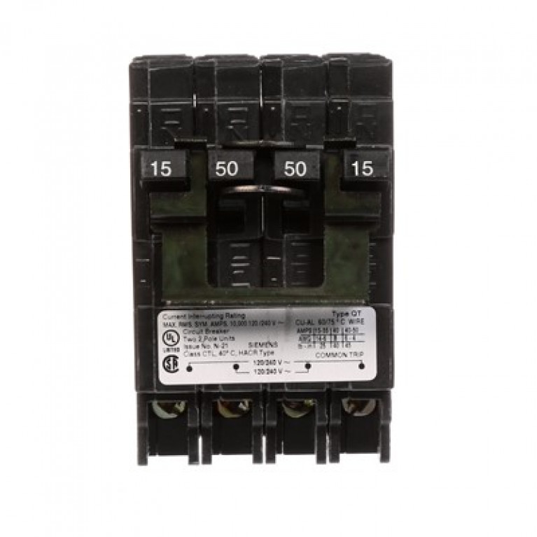 Siemens Q21550CT2 - Siemens BRKR (1)15А 2П/(1)50А 2П 10К QT