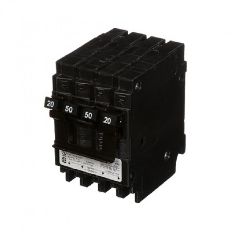 Siemens Q22050CT2 - Siemens BRKR (1)20А 2П/(1)50А 2П 10К QT