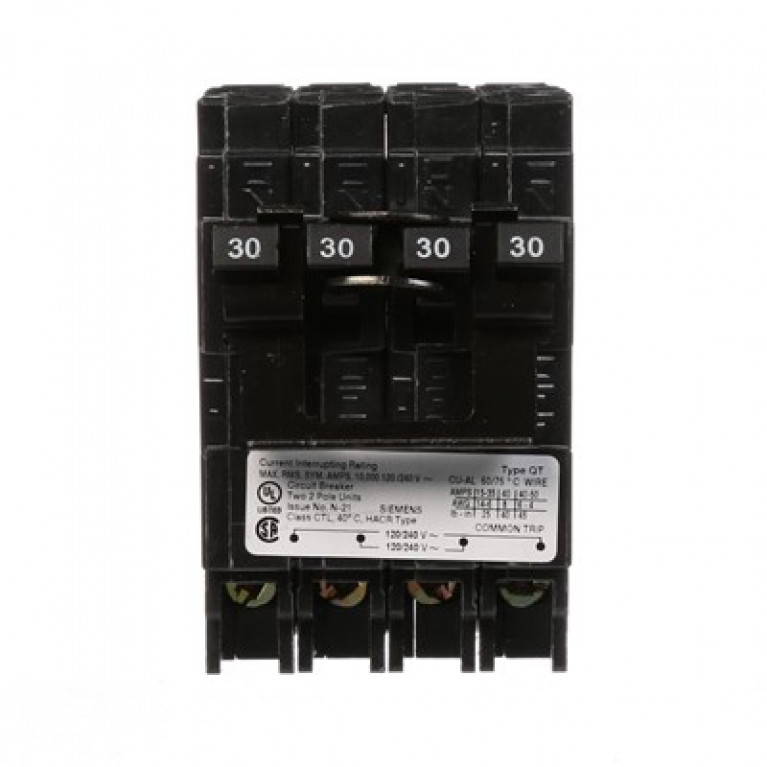 Siemens Q23030CT2 - Siemens BRKR (2)30А 2П 120/240В 10К QT