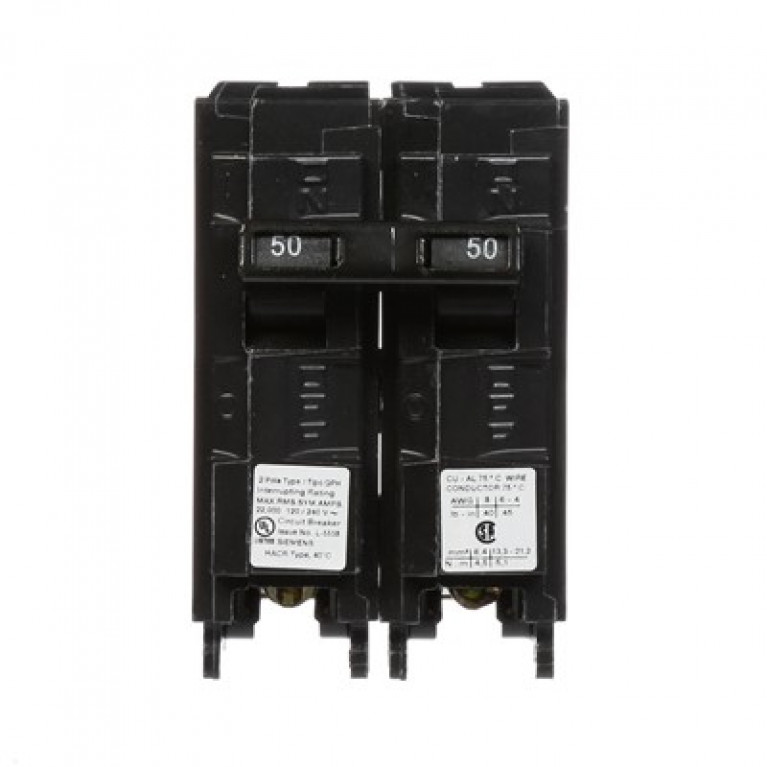 Siemens Q250H - ВЫКЛЮЧАТЕЛЬ Siemens 50A 2P 120/240V 22K QPH