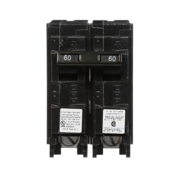 Siemens Q260H - ВЫКЛЮЧАТЕЛЬ Siemens 60A 2P 120/240V 22KA QPH