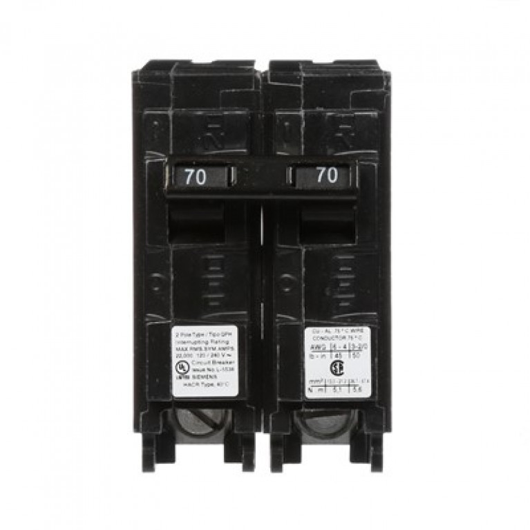 Siemens Q270H - ВЫКЛЮЧАТЕЛЬ Siemens 70A 2P 120/240V 22KA QPH