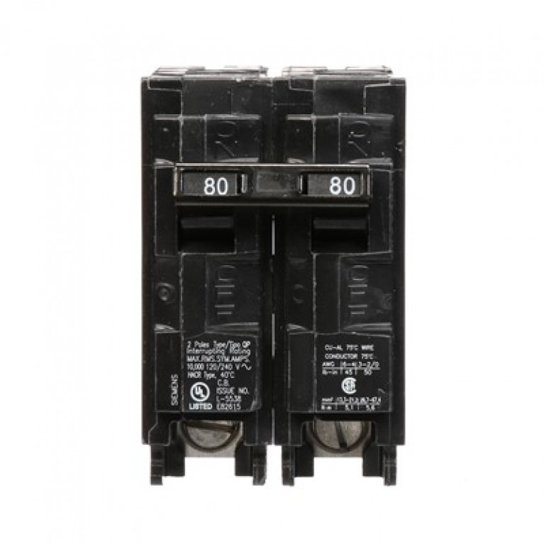 Siemens Q280 - ВЫКЛЮЧАТЕЛЬ Siemens 80A 2P 120/240V 10KA QP