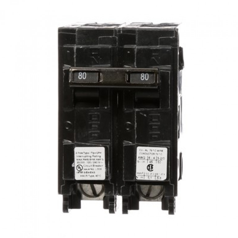 Siemens Q280H - ВЫКЛЮЧАТЕЛЬ Siemens 80A 2P 120/240V 22KA QPH