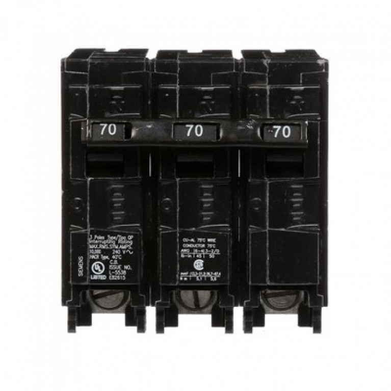Siemens Q370 - ВЫКЛЮЧАТЕЛЬ Siemens 70A 3P 240V 10KA QP