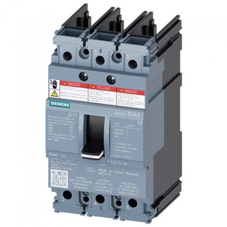 3VA51101BB310AA0 Автоматический выключатель в литом корпусе Siemens
