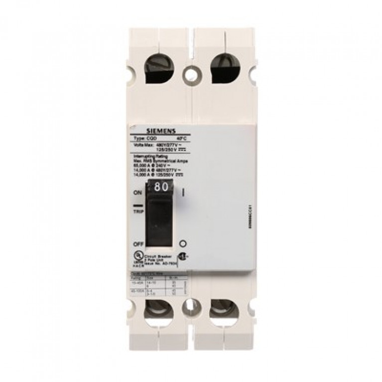 Siemens CQD280 - Siemens BKR CQD 2П 80А 480/277В 14КА DIN