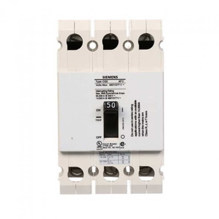 Siemens CQD350 - Siemens BKR CQD 3P 50A 480/277В 14KA DIN