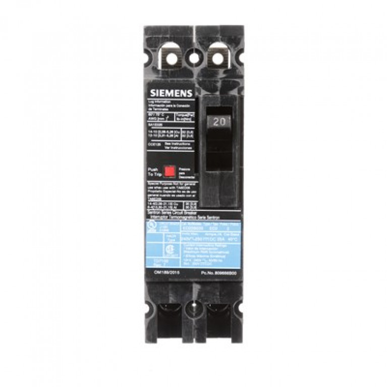 ED22B020 Автоматический выключатель Siemens ED2 2П 240В 20А