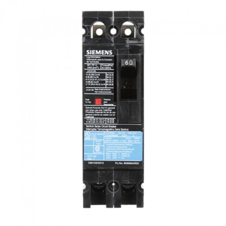 ED42B060 Автоматический выключатель Siemens ED4 2P 480В 60А