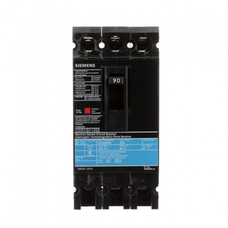 ED43B090L Автоматический выключатель Siemens ED4 3P 480V 90A LUG
