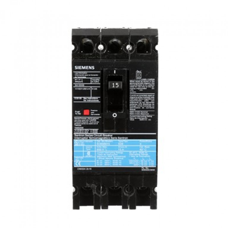 ED63B015L Автоматический выключатель Siemens ED6 3P 600V 15A LUG