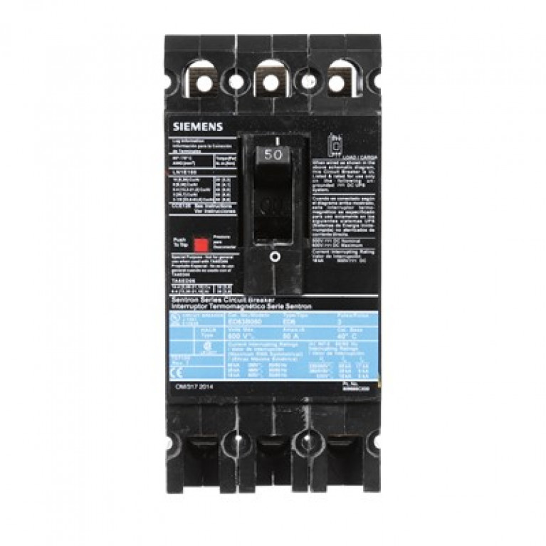 ED63B050 Автоматический выключатель Siemens ED6 3P 600В 50А