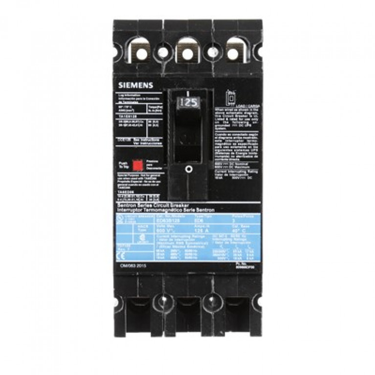 ED63B125 Автоматический выключатель Siemens ED6 3P 600В 125А